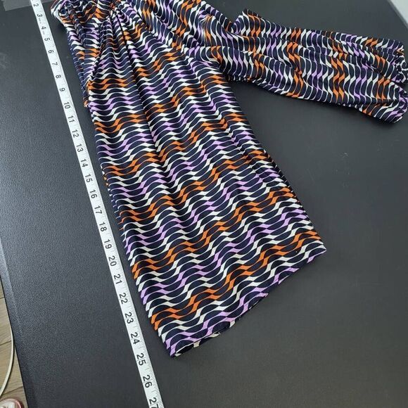 Boden Womens Dolly Top Blouse Size 8 Multicolor Long Sleeve Popover Geometric - Picture 7 of 7